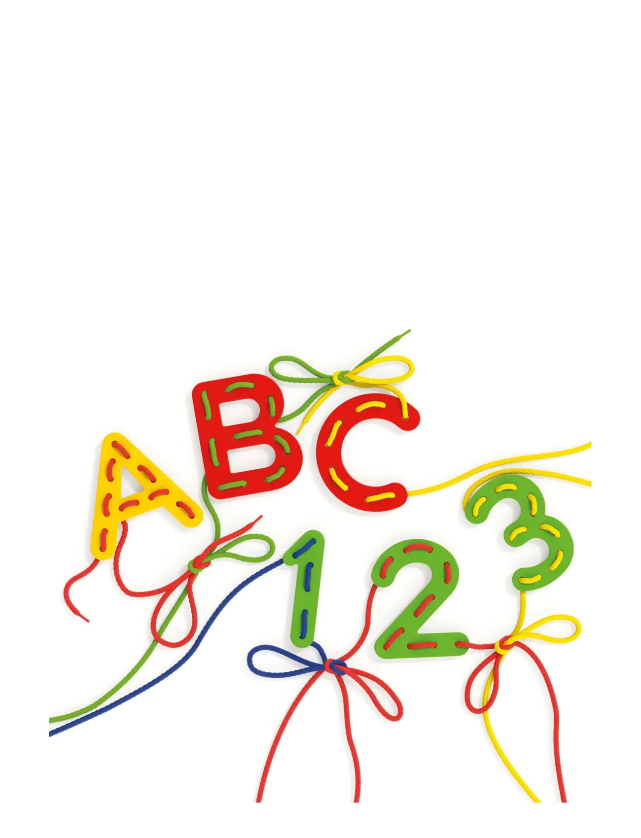 Quercetti - LACING ABC + 123 - pædagogiske spil - multi - 3