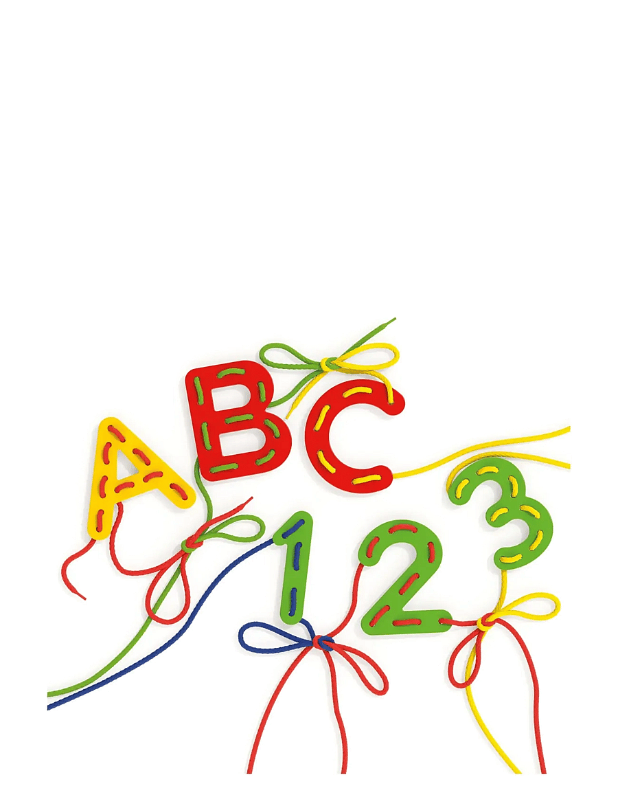 Quercetti - LACING ABC + 123 - pedagogiska spel - multi - 3
