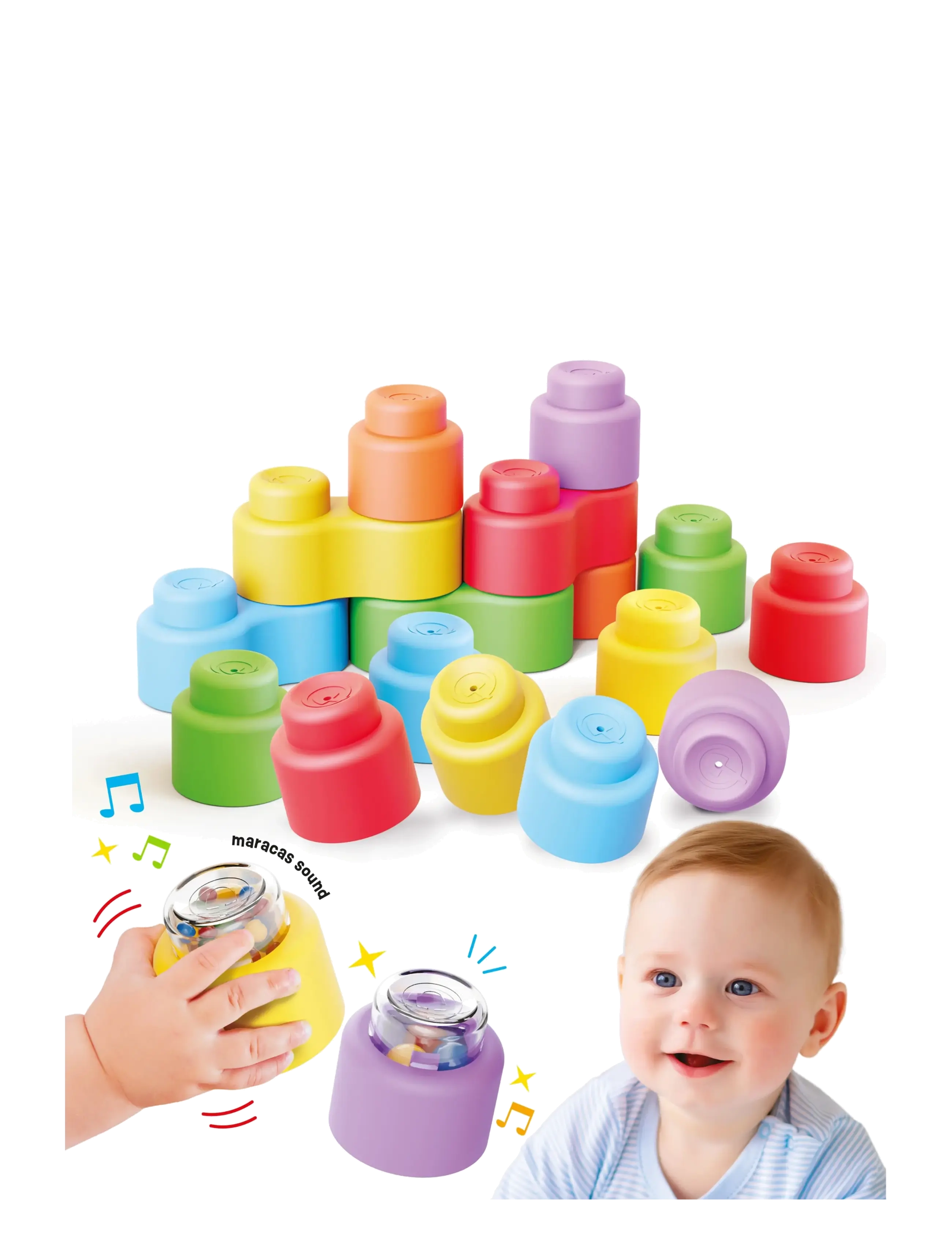 Quercetti MOMY SOFT HAPPY SOUND - Baby toys - MULTI / multi