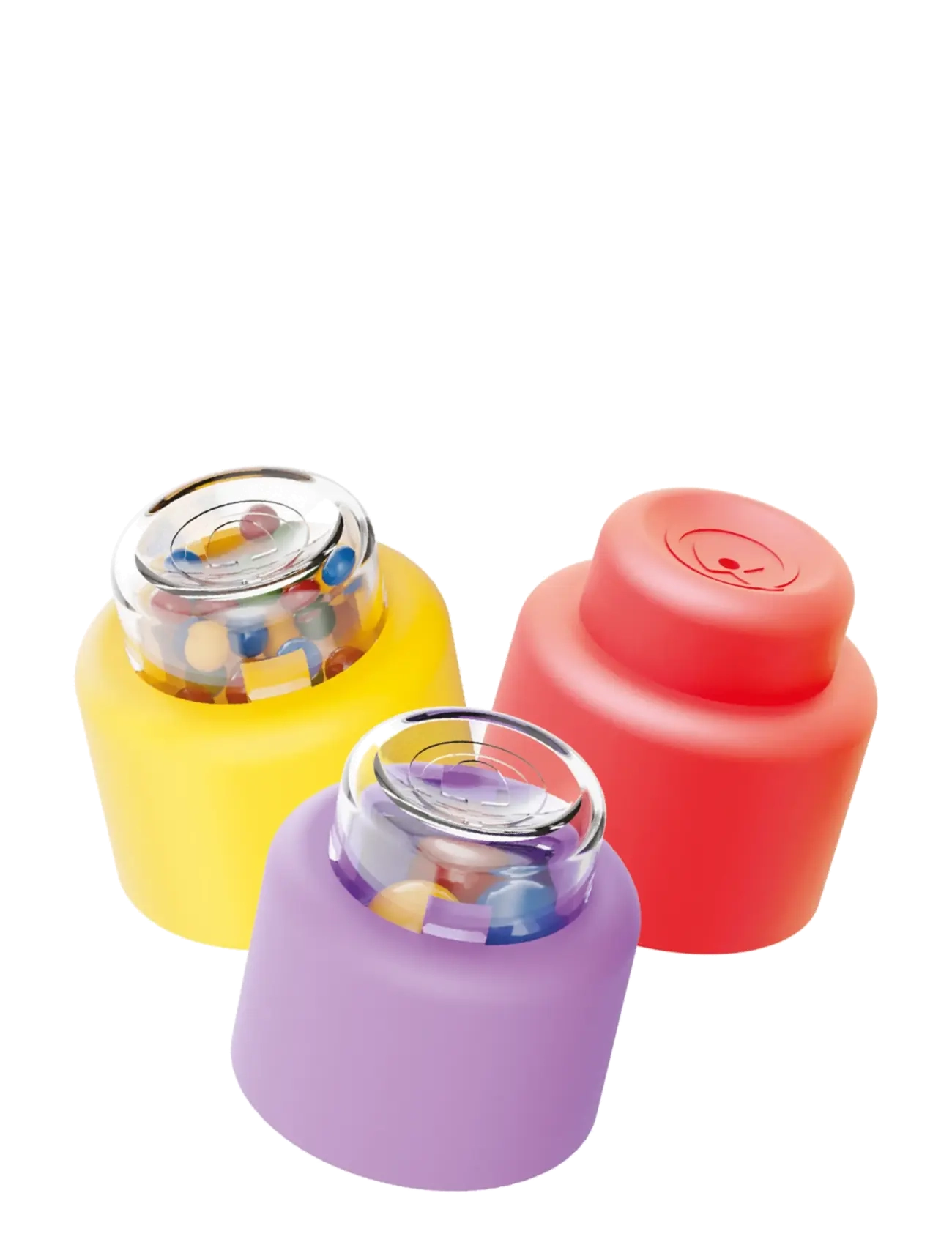 Quercetti - MOMY SOFT HAPPY SOUND - stapelbara klossar - multi - 3