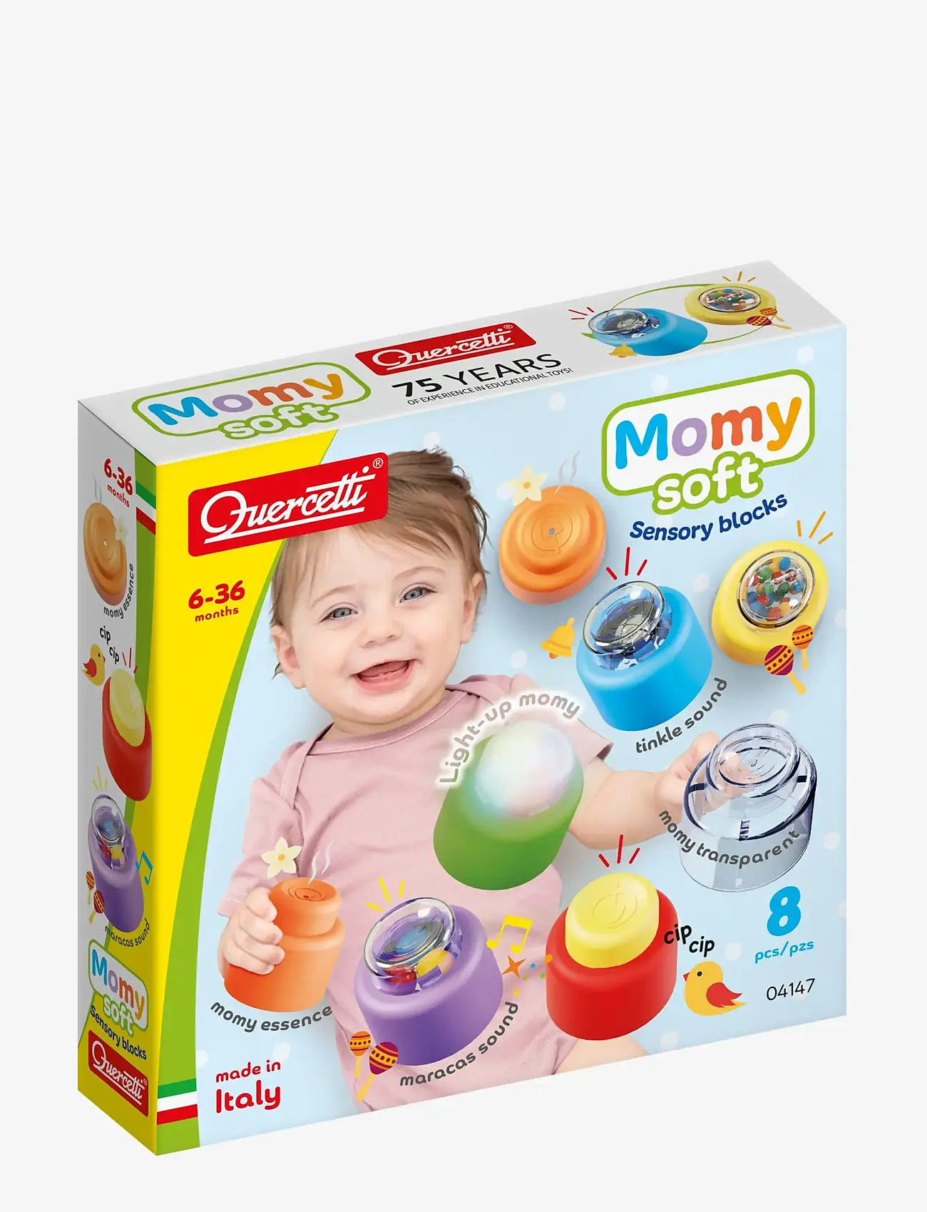 Quercetti - MOMY SOFT SENSORY BLOCKS - rakennuspalikat - multi - 1