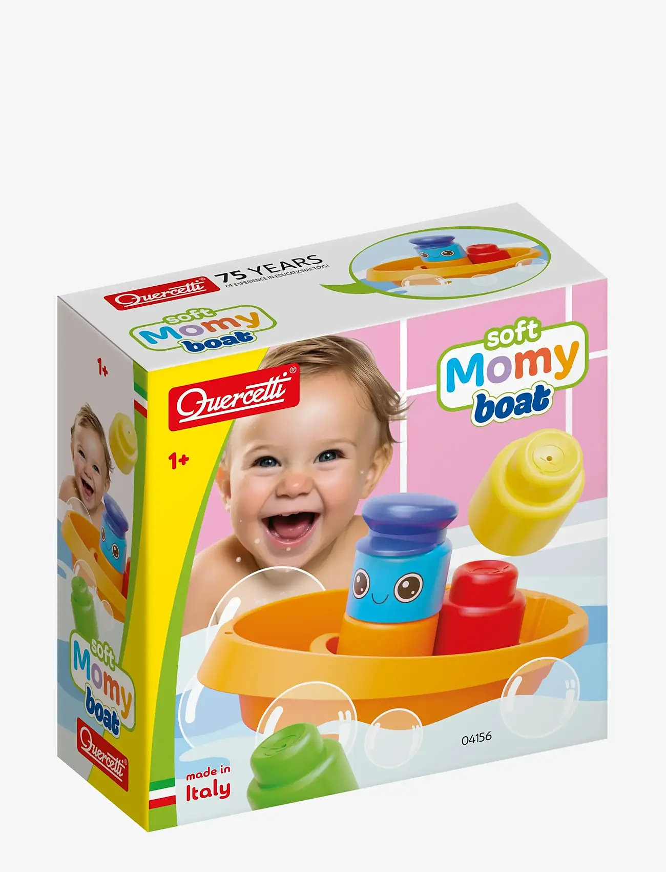 Quercetti - MOMY SOFT BOAT - staflanlegir kubbar - multi - 1