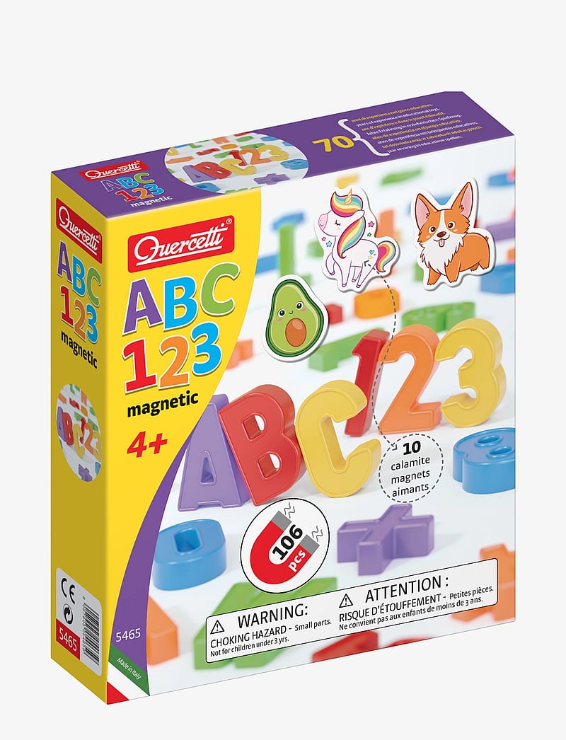 Quercetti - MAGNET ABC, 123 - fidget leikföng - multi - 0
