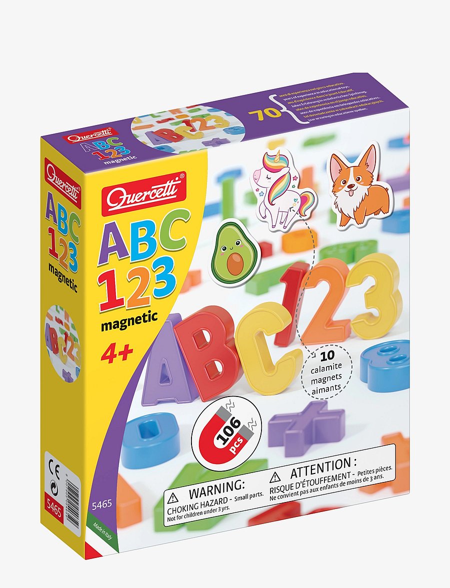 Quercetti - MAGNET ABC, 123 - fidget toys - multi - 0