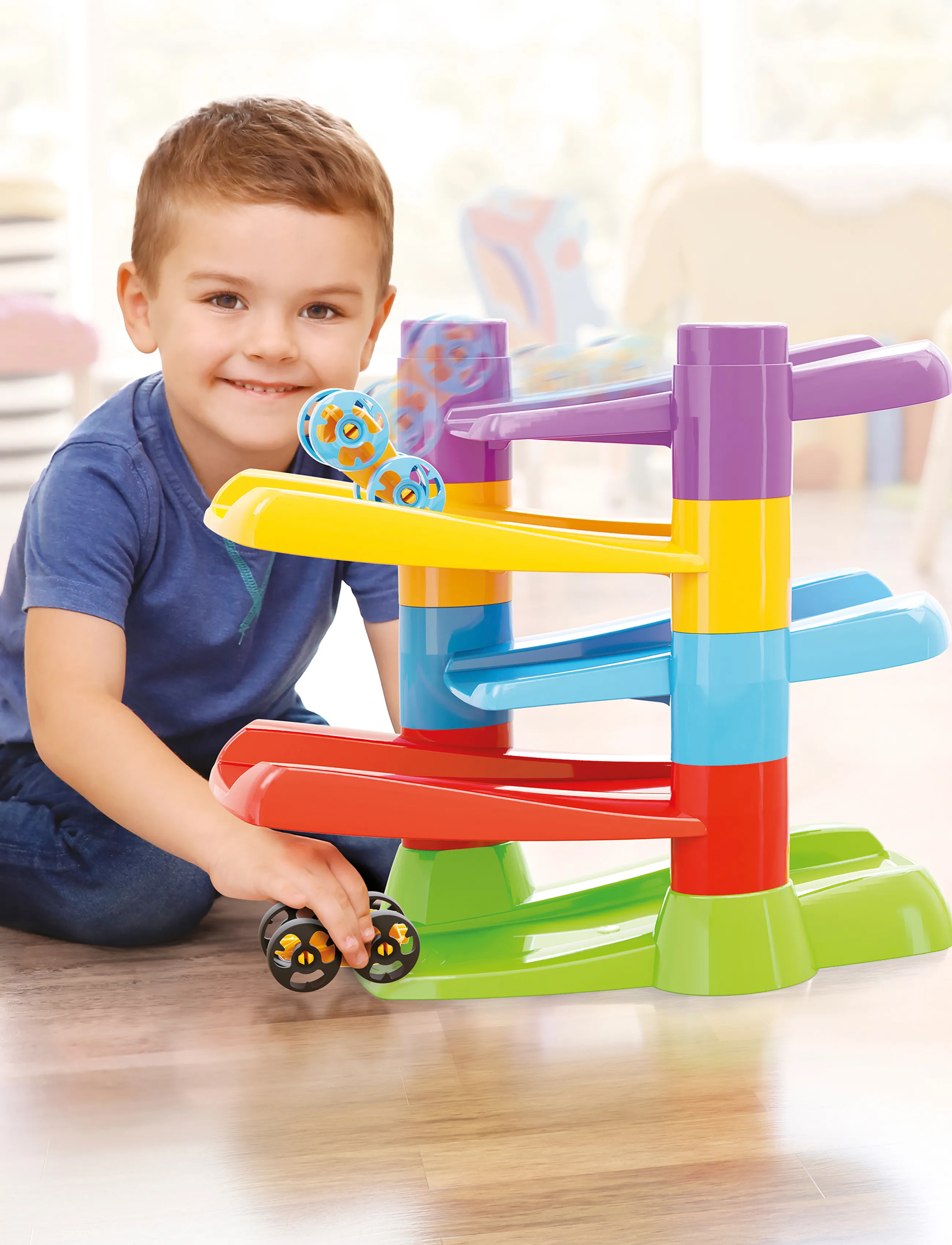 Quercetti Flip Car Race Track, Race Tracks, Multi/mønstret, Str: ONE SIZE