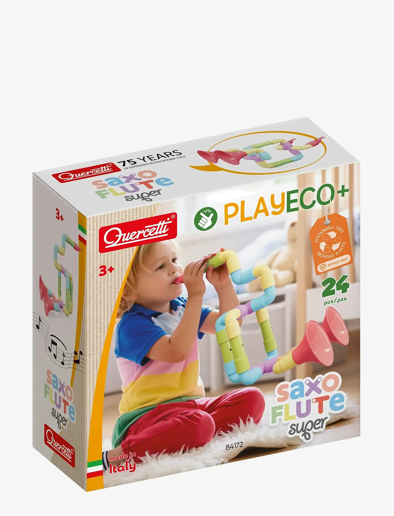 Quercetti - PLAY ECO+ SAXOFLUTE SUPER - byggesæt - multi - 1