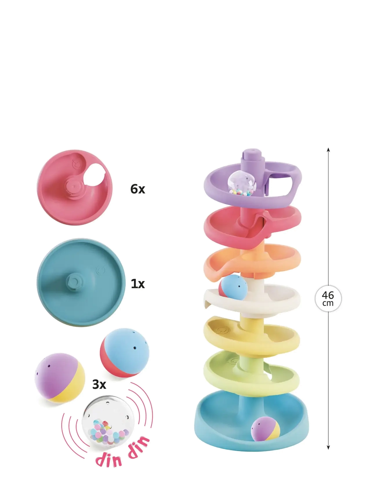 Quercetti - SPIRAL TOWER PLAY ECO+ - lägsta priserna - multi - 1