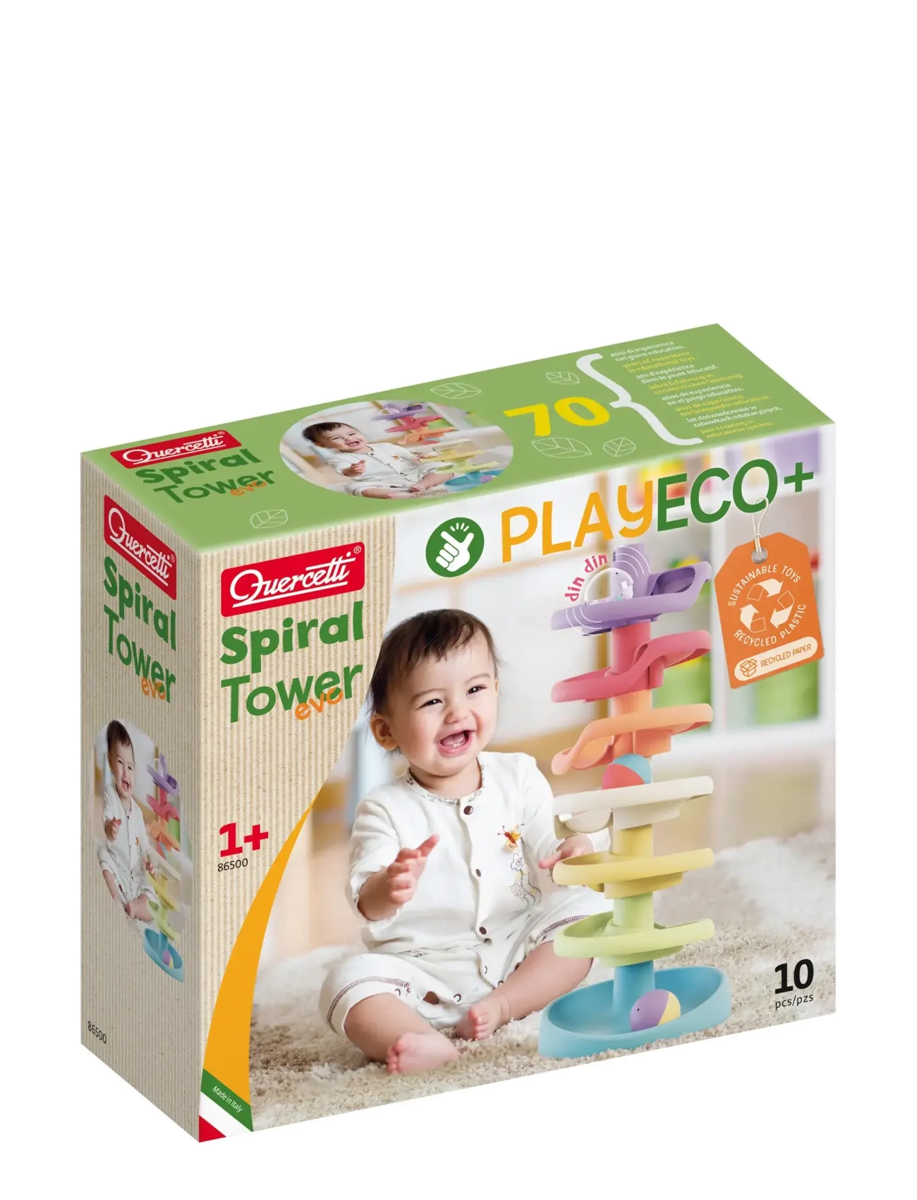 Quercetti - SPIRAL TOWER PLAY ECO+ - lägsta priserna - multi - 2