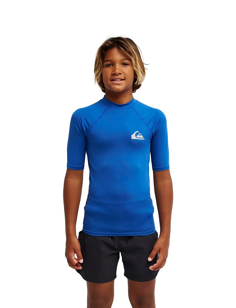 Quiksilver - EVERYDAY UPF50 SS YOUTH - bade-oberteile - monaco blue - 0