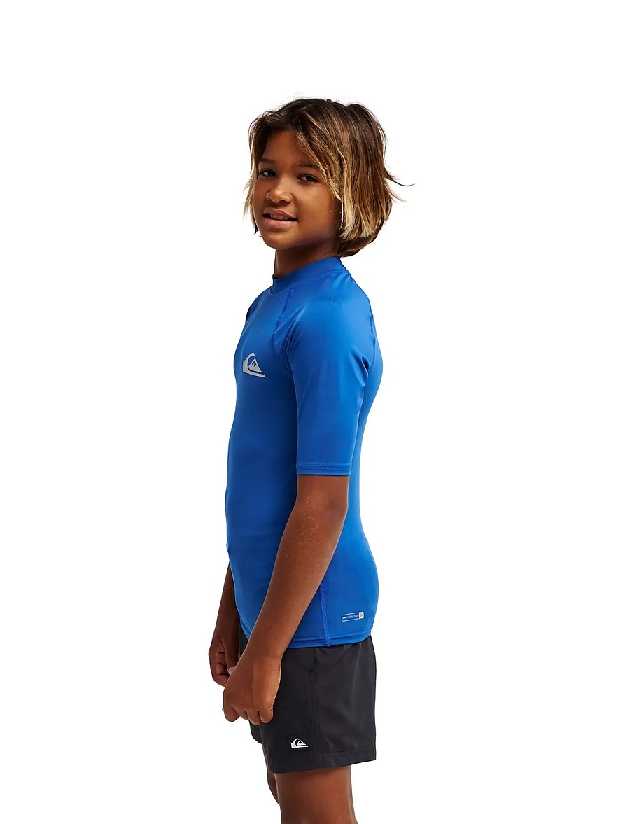 Quiksilver - EVERYDAY UPF50 SS YOUTH - bade-oberteile - monaco blue - 5