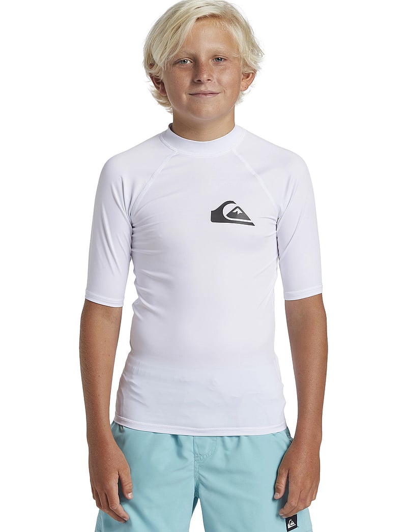 Quiksilver - EVERYDAY UPF50 SS YOUTH - bade-oberteile - white - 0