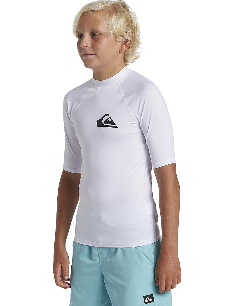 Quiksilver - EVERYDAY UPF50 SS YOUTH - bade-oberteile - white - 4
