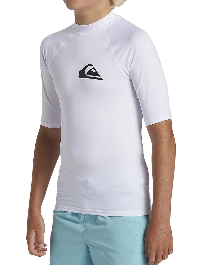 Quiksilver - EVERYDAY UPF50 SS YOUTH - bade-oberteile - white - 5