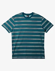 Quiksilver - NOTICE MIX STRIPE SS - short-sleeved t-shirts - colonial blue notice mix ss - 0