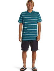 Quiksilver - NOTICE MIX STRIPE SS - short-sleeved t-shirts - colonial blue notice mix ss - 4