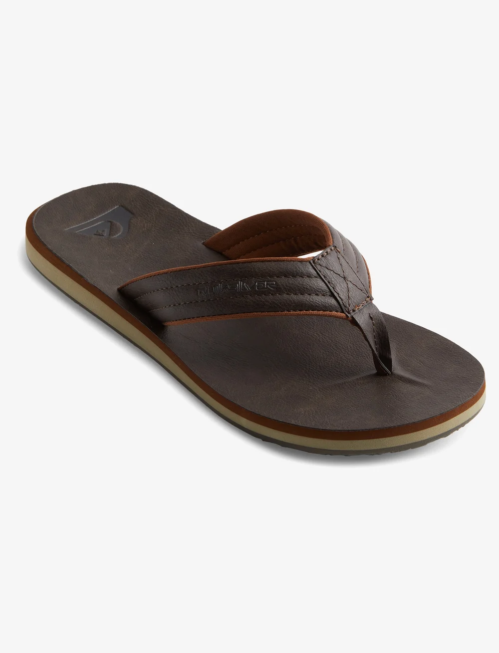 Quiksilver - CARVER NUBUCK - flip flops - demitasse - solid - 0