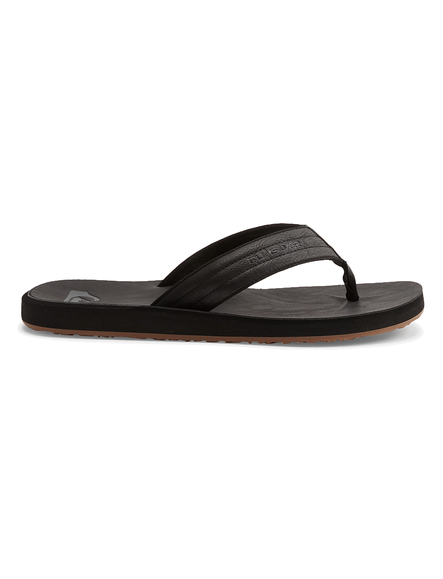 Quiksilver - CARVER NUBUCK - klip-klapper - solid black - 1