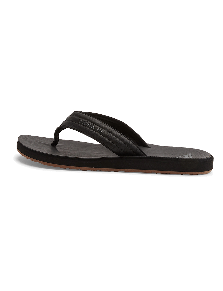 Quiksilver - CARVER NUBUCK - klip-klapper - solid black - 3