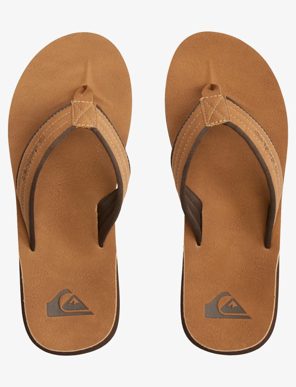Quiksilver - CARVER NUBUCK - flip flops - tan - pattern_1 - 4