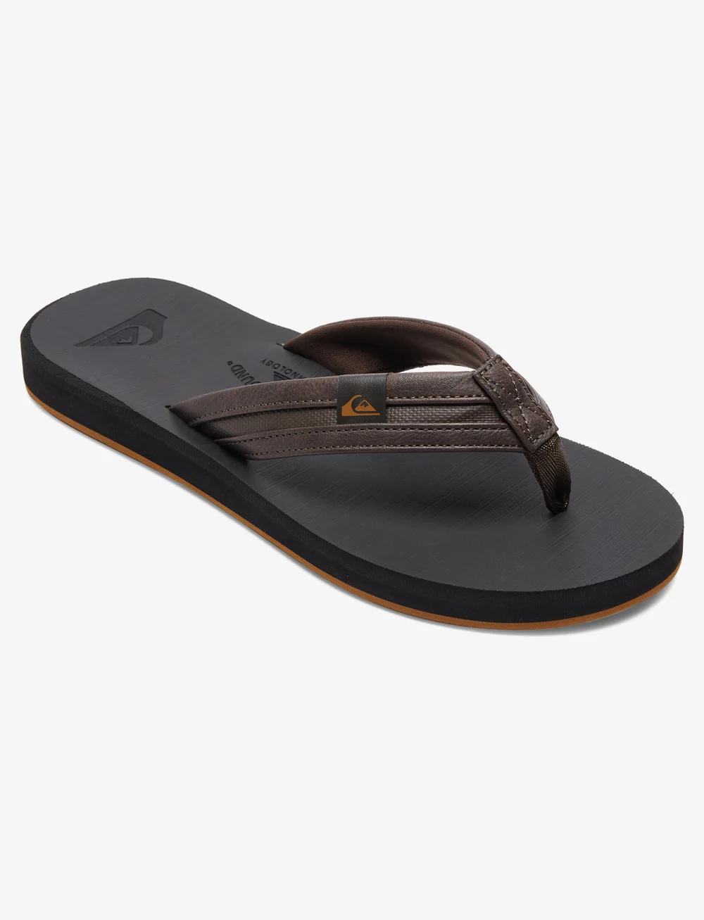 Quiksilver - CARVER SQUISH - flip flops - brown/black/brown - 0