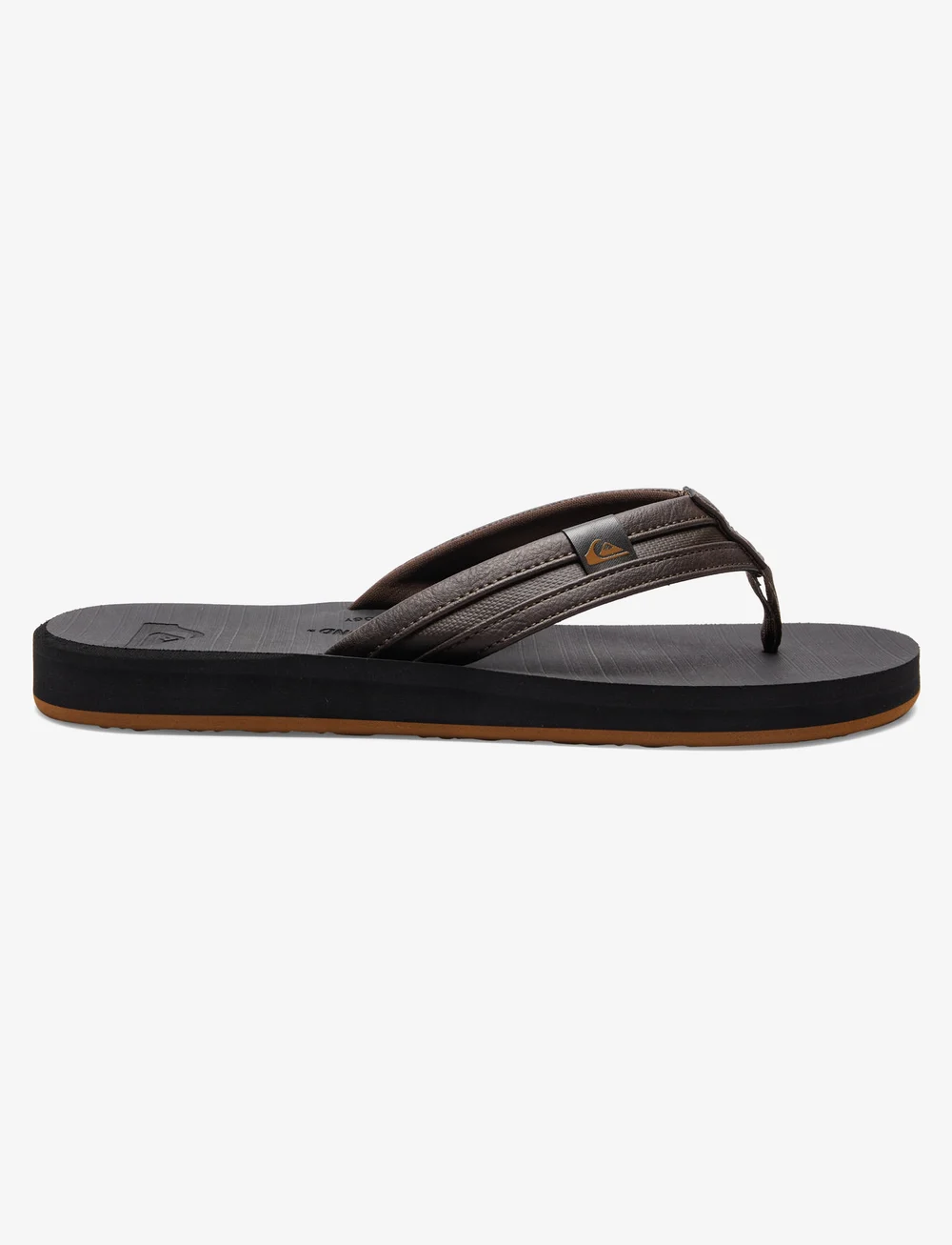 Quiksilver - CARVER SQUISH - flip flops - brown/black/brown - 1