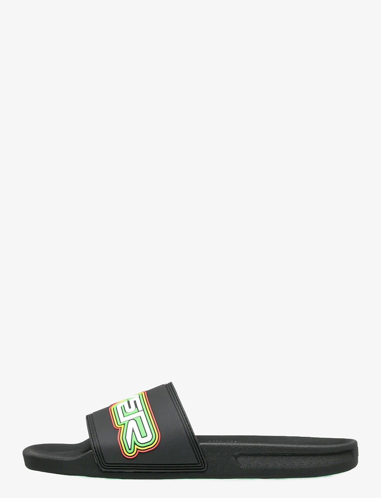 Quiksilver - RIVI WORDMARK SLIDE II - pool-sandalen - black/rasta - 1
