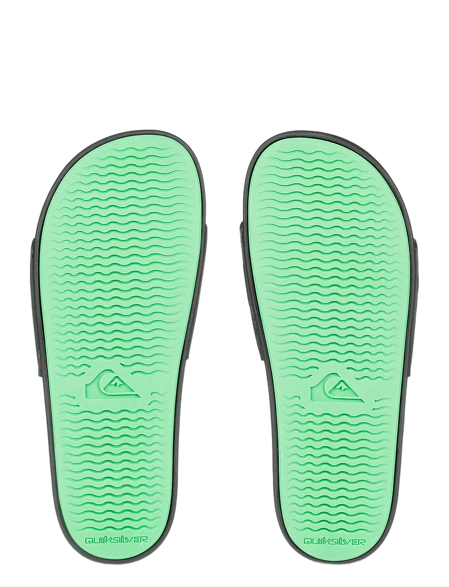 Quiksilver - RIVI WORDMARK SLIDE II - pool-sandalen - black/rasta - 3