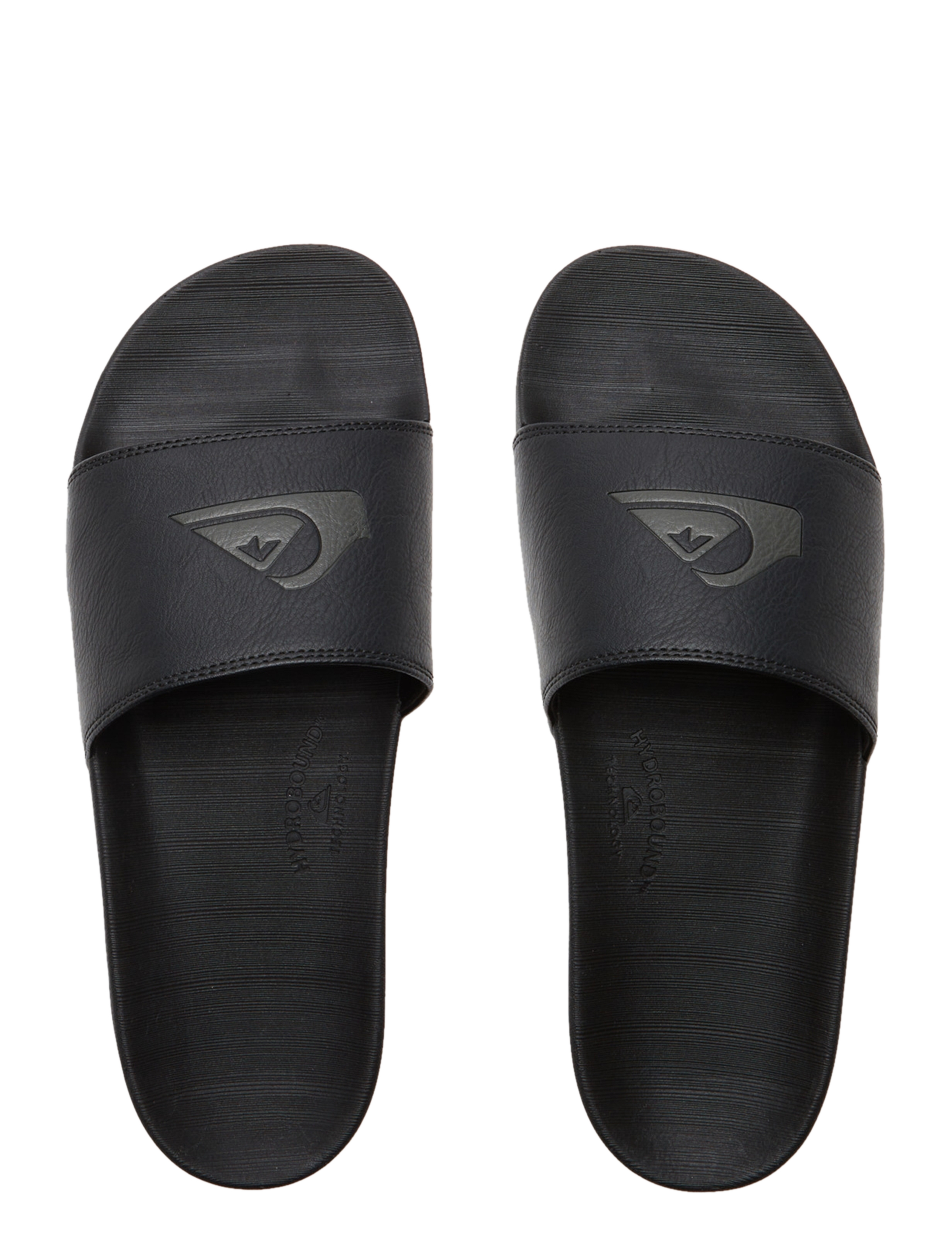 Quiksilver - RIVI NUBUCK SLIDE - badesko & badesandaler - black 1 - 2