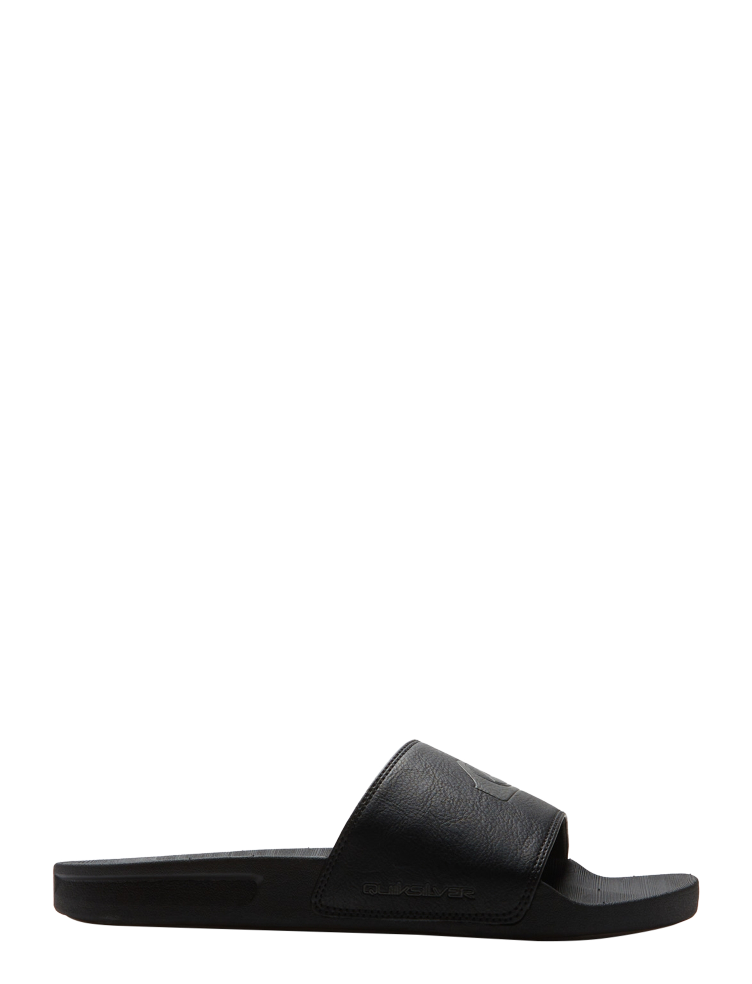 Quiksilver - RIVI NUBUCK SLIDE - badesko & badesandaler - black 1 - 4
