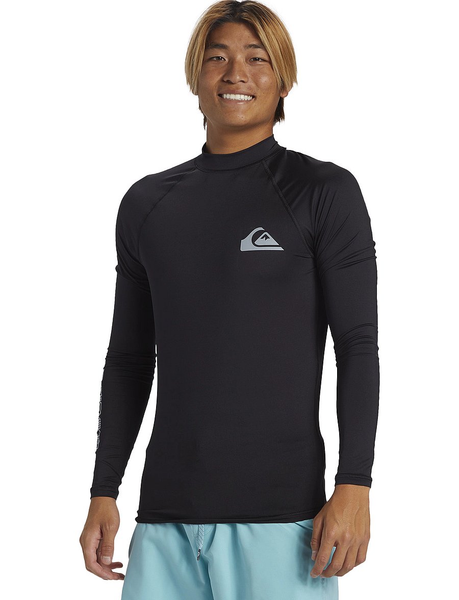 Quiksilver - EVERYDAY UPF50 LS - långärmade tröjor - black - 0