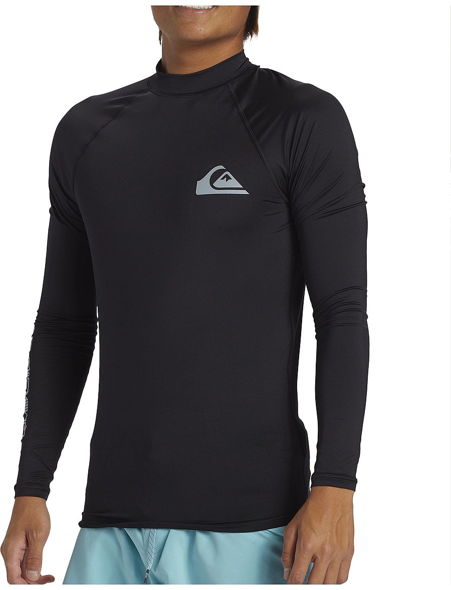 Quiksilver - EVERYDAY UPF50 LS - långärmade tröjor - black - 3