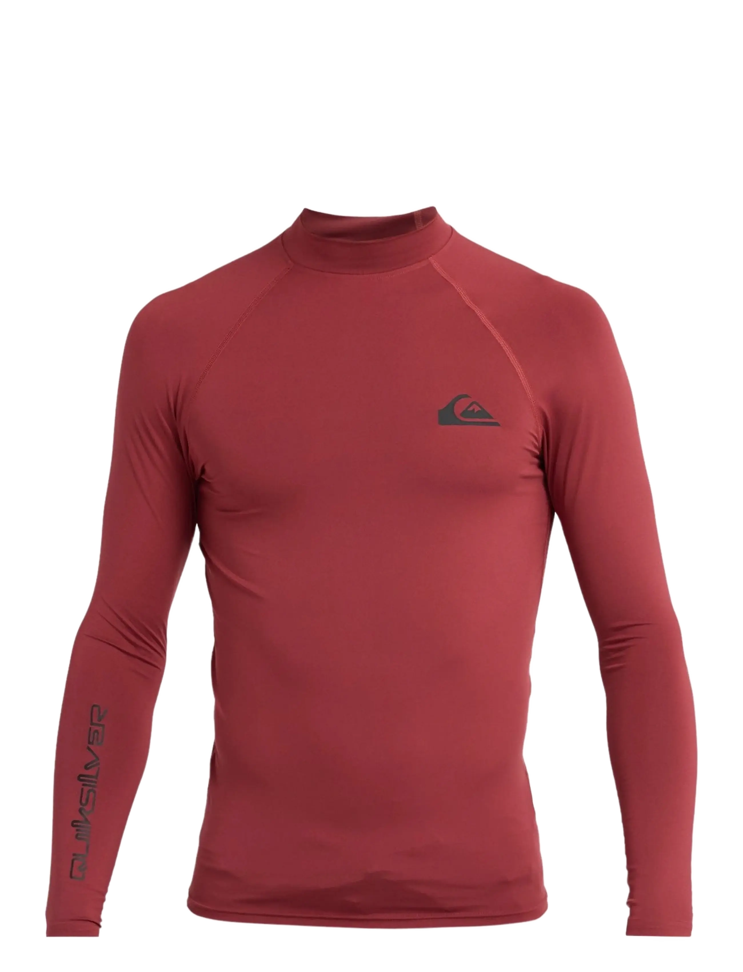 Quiksilver EVERYDAY UPF50 LS - Drabužiai - BURNT RUSSET / burgundy