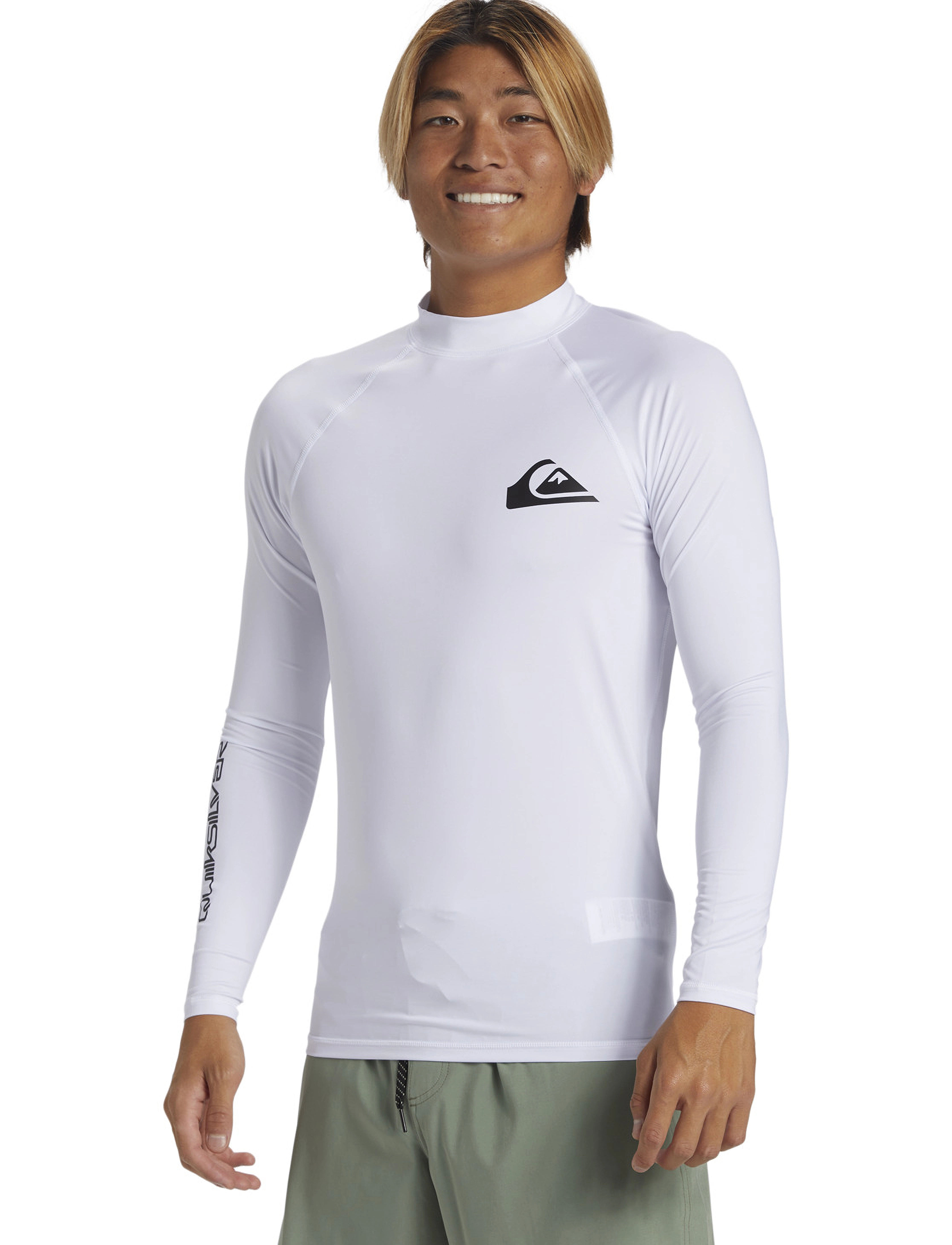 Quiksilver Everyday Upf50 Ls, Mænd, Langærmet Rashguard, Hvid, Str: XL