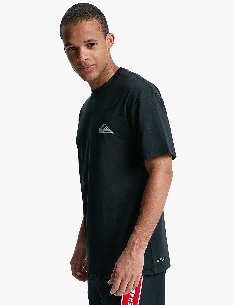 Quiksilver - EVERYDAY SURF TEE SS - oberteile & t-shirts - black - 4