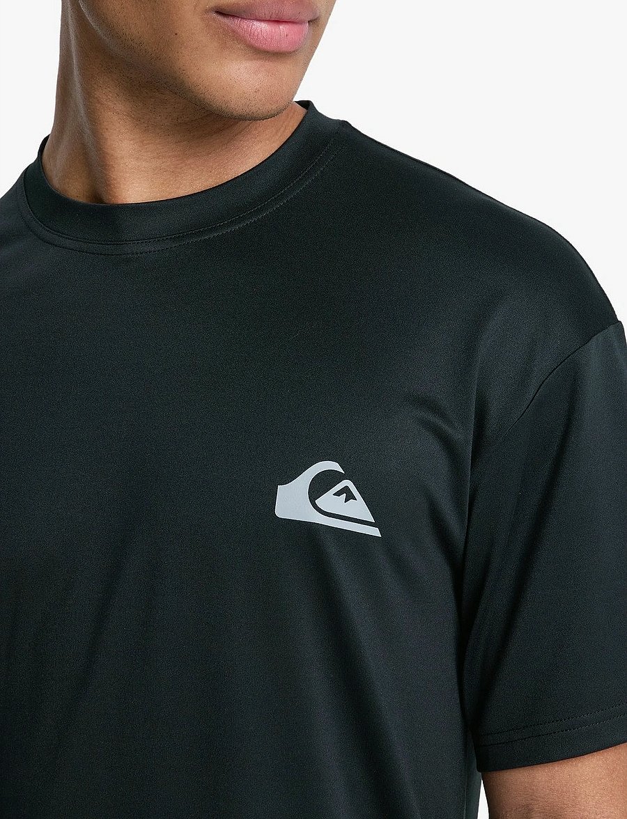 Quiksilver - EVERYDAY SURF TEE SS - oberteile & t-shirts - black - 5