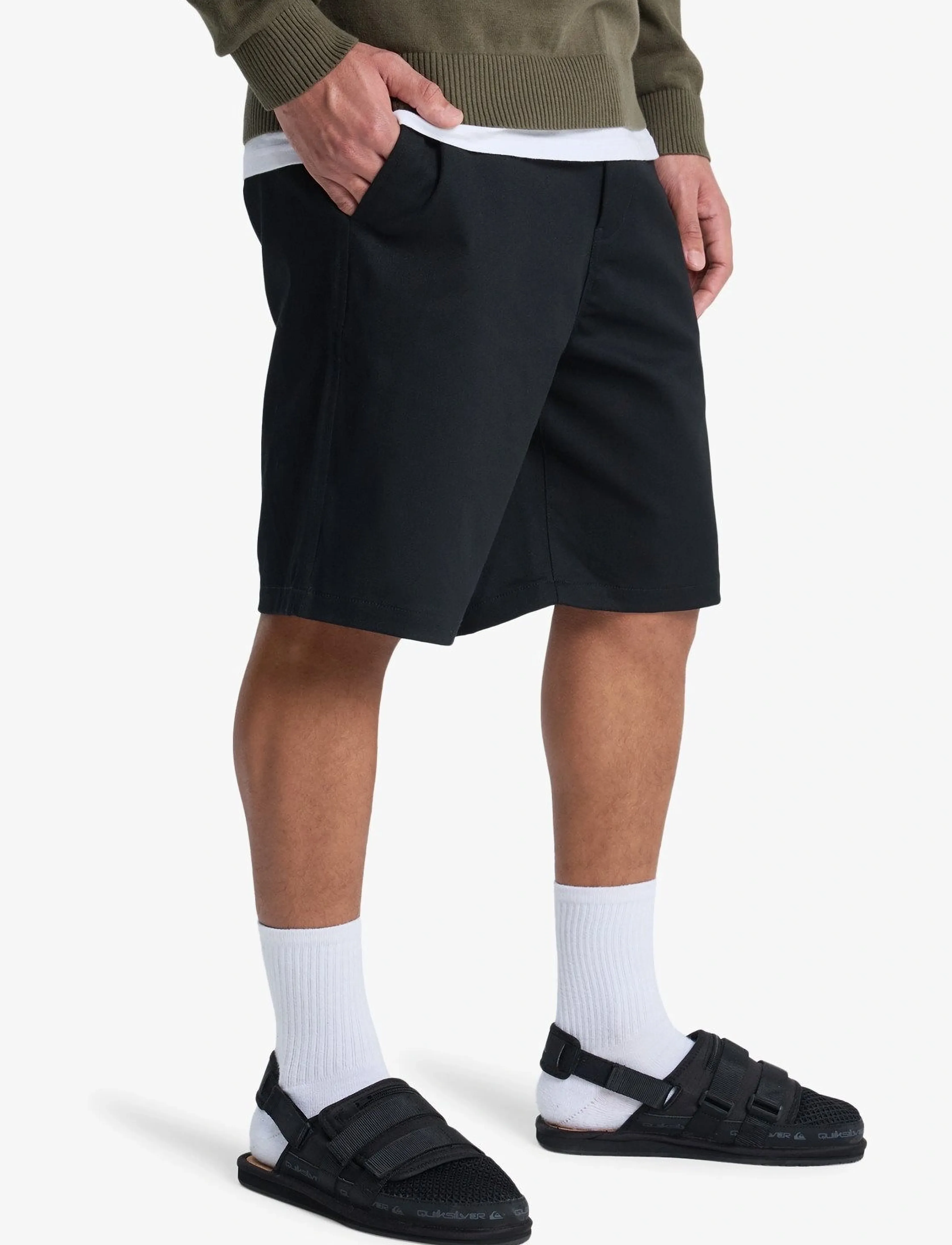 Quiksilver - UNION REGULAR SHORT 20 - buxur - black - 5