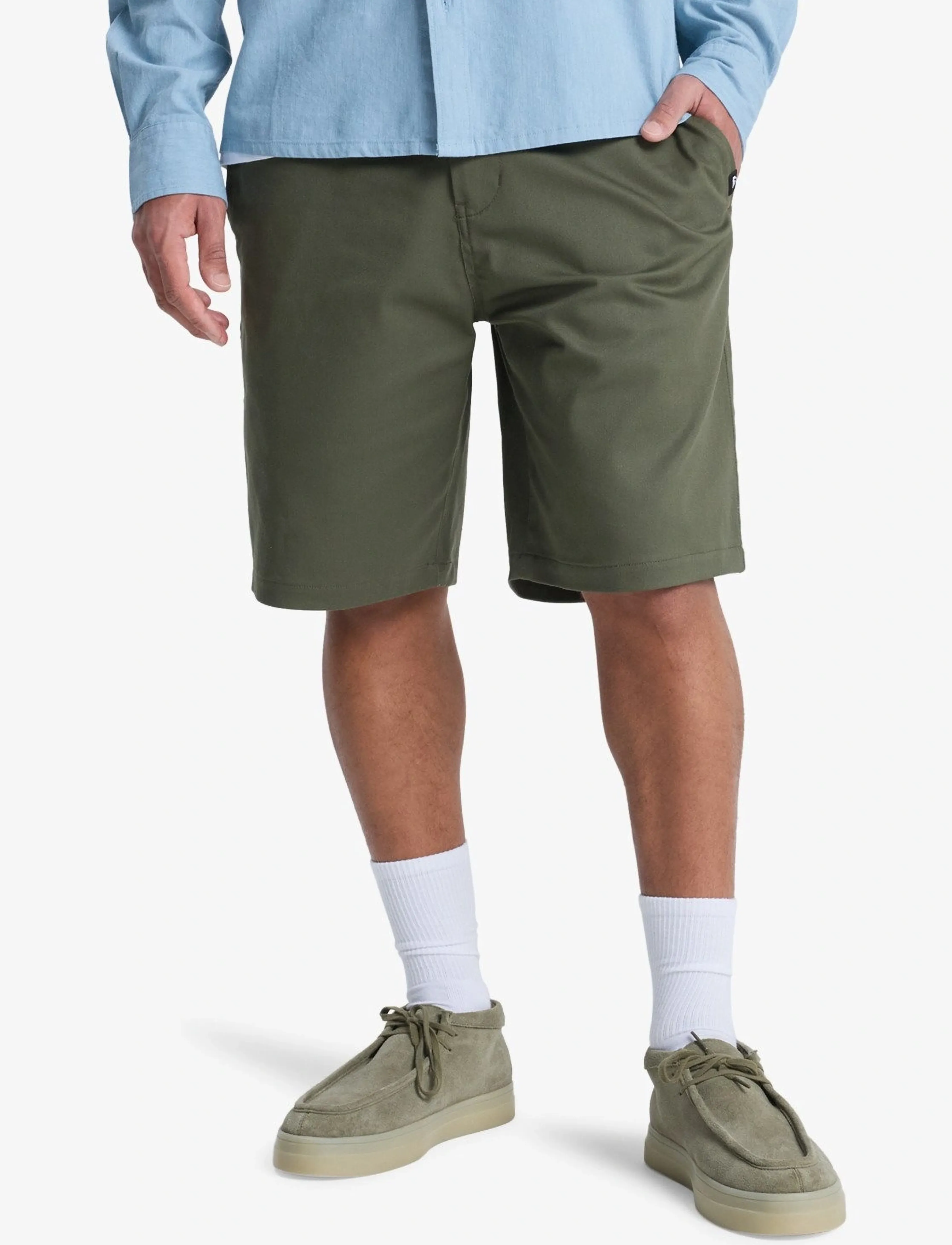Quiksilver Union Regular Short 20, 29, Khaki green, Sport Shorts > Sport Casual Shorts, Herre