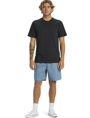 Quiksilver - SALT WATER PKT TEE SWP - short-sleeved t-shirts - black - 4