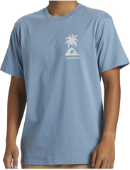 Quiksilver - TROPICAL BREEZE MOR - short-sleeved t-shirts - blue shadow - 6