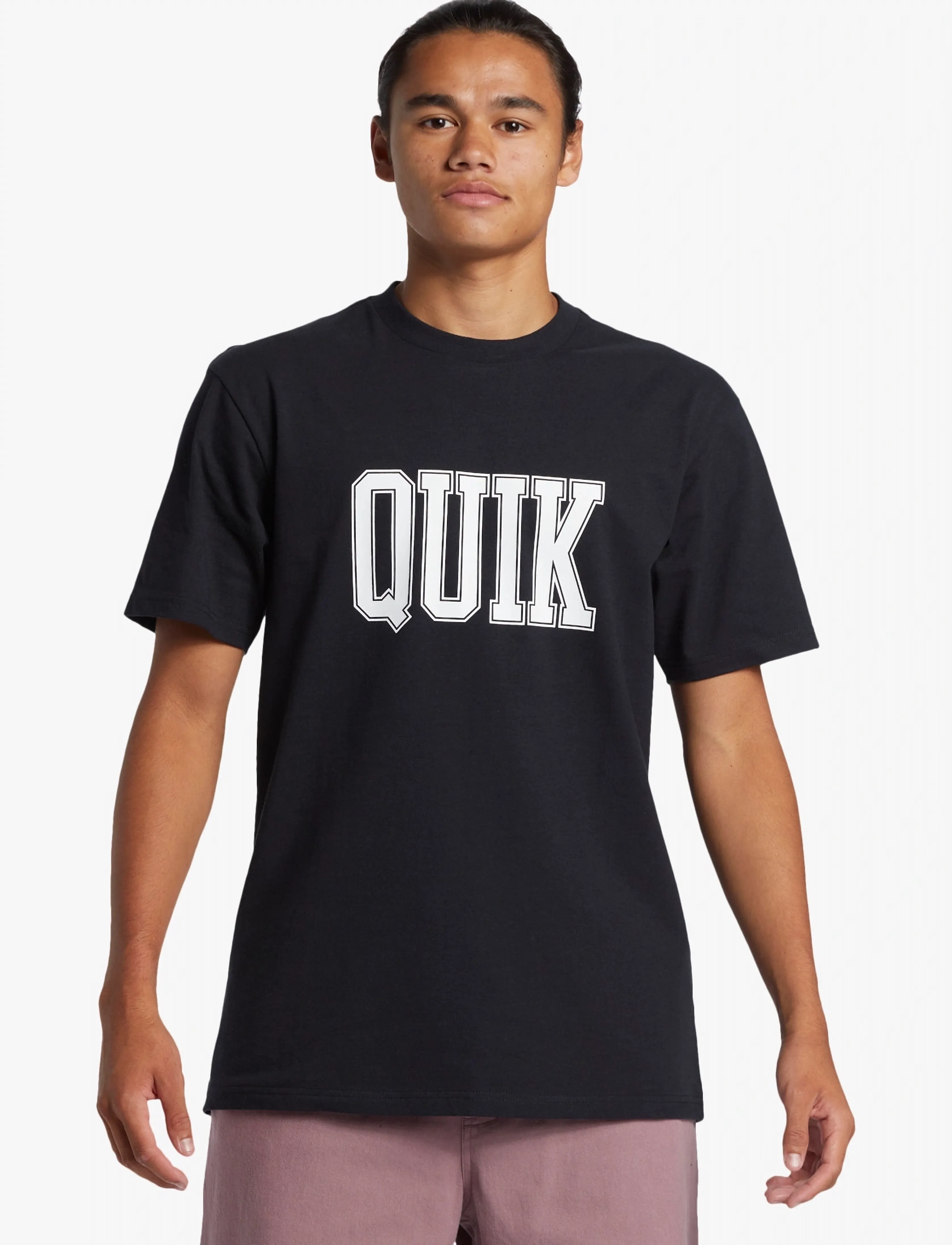 Quiksilver GRIFF QUIK TEE GFN - Offres - BLACK / black
