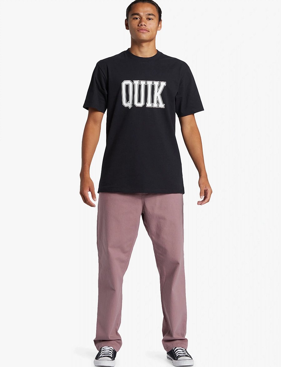Quiksilver - GRIFF QUIK TEE GFN - t-krekli ar īsām piedurknēm - black - 4