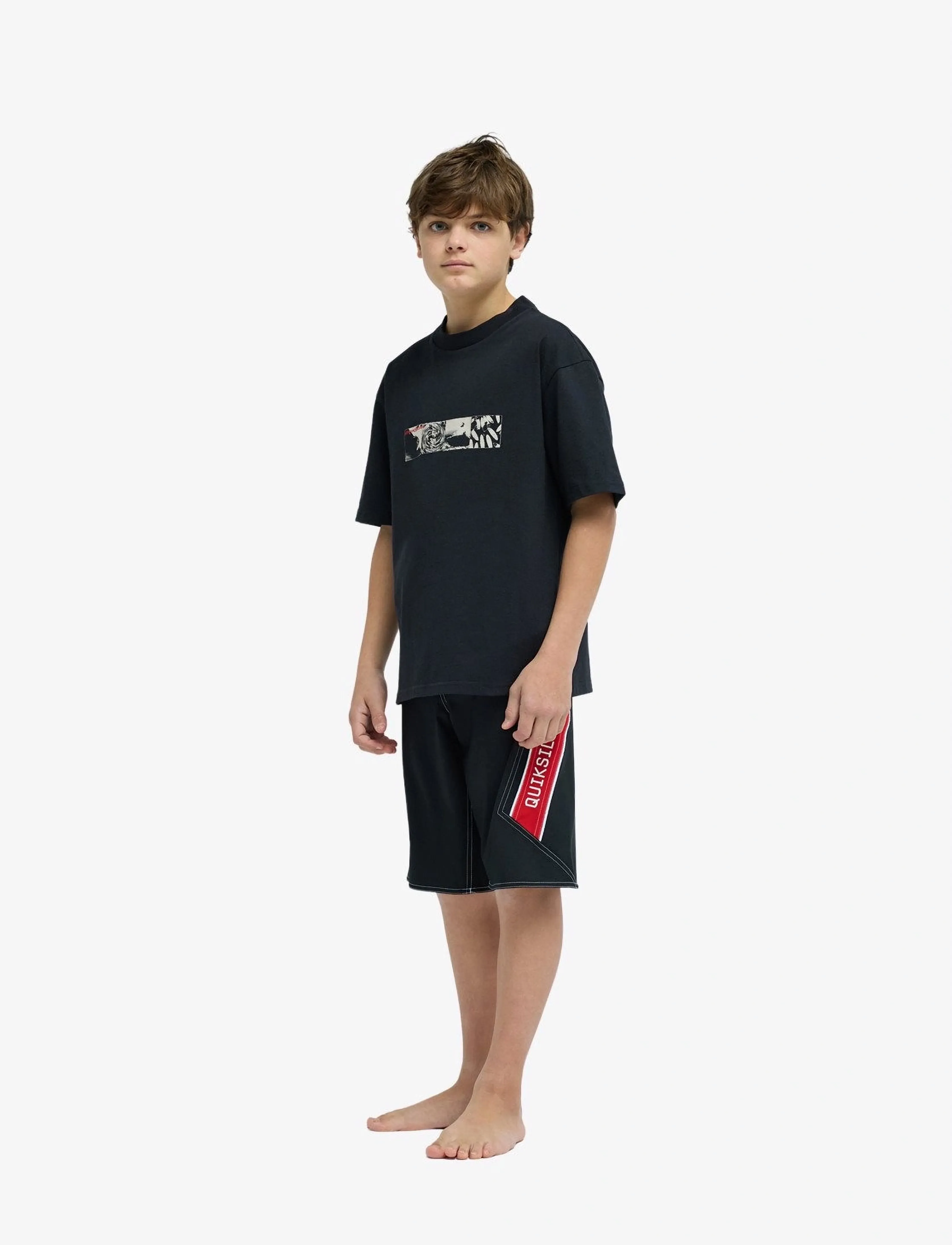 Quiksilver - SURFSILK CLICKER YTH 19 - badbyxor - black - 4