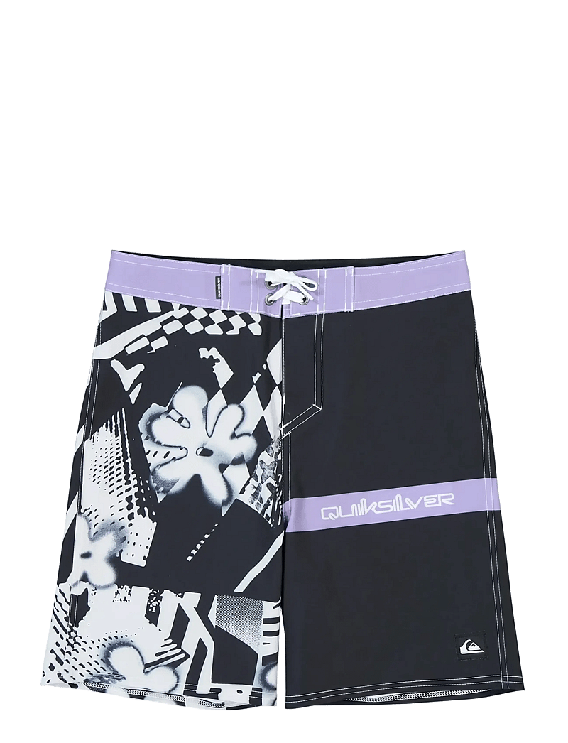 Quiksilver - SURFSILK STRAIGHT YTH 17 - badehosen - black block momentum - 1
