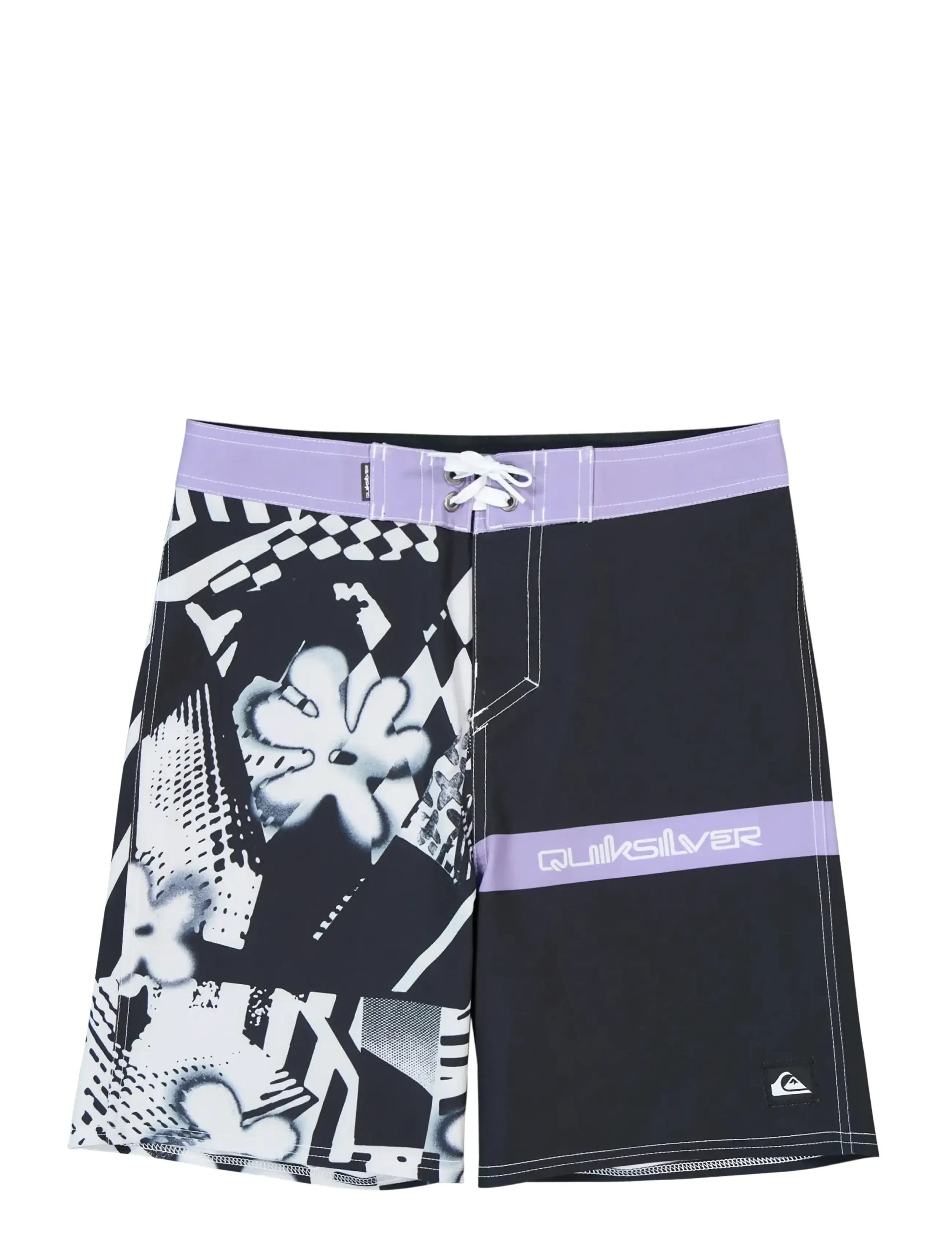 Quiksilver SURFSILK STRAIGHT YTH 17 - Badetøj - BLACK BLOCK MOMENTUM / black