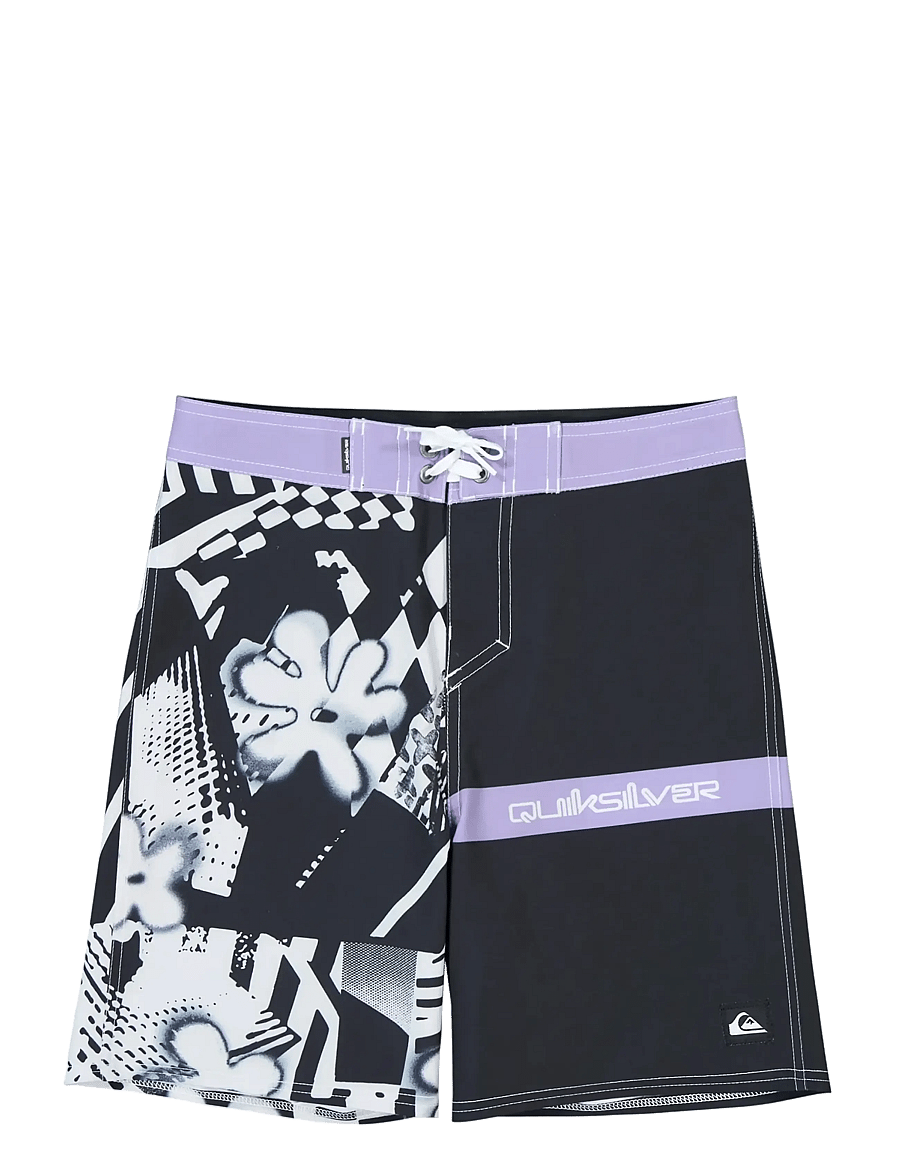 Quiksilver - SURFSILK STRAIGHT YTH 17 - badebukser - black block momentum - 1