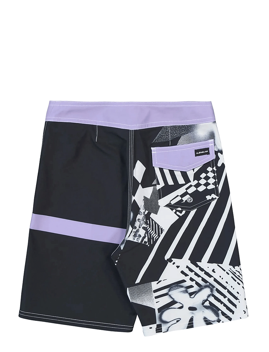 Quiksilver - SURFSILK STRAIGHT YTH 17 - badebukser - black block momentum - 2