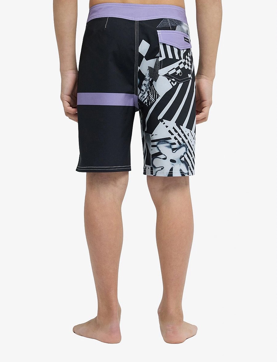 Quiksilver - SURFSILK STRAIGHT YTH 17 - badebukser - black block momentum - 3