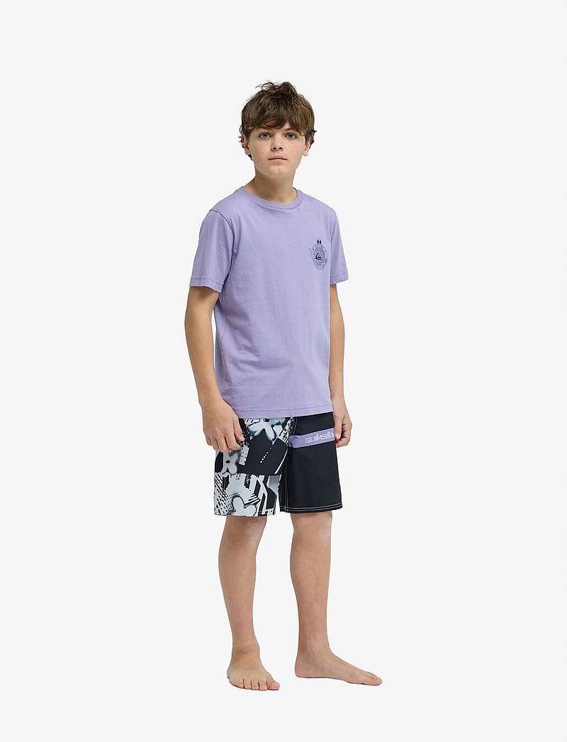 Quiksilver - SURFSILK STRAIGHT YTH 17 - badehosen - black block momentum - 4