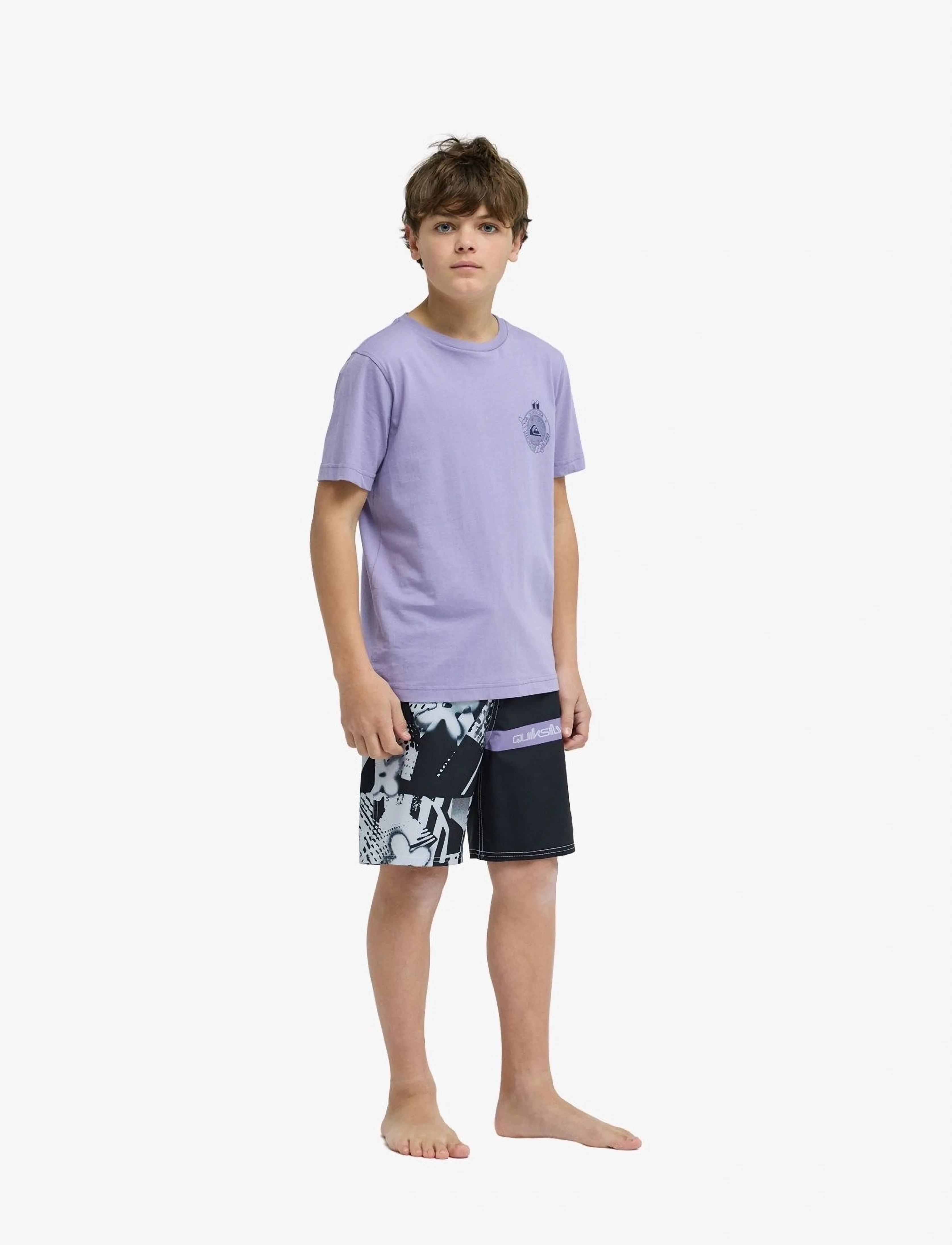 Quiksilver - SURFSILK STRAIGHT YTH 17 - badebukser - black block momentum - 4