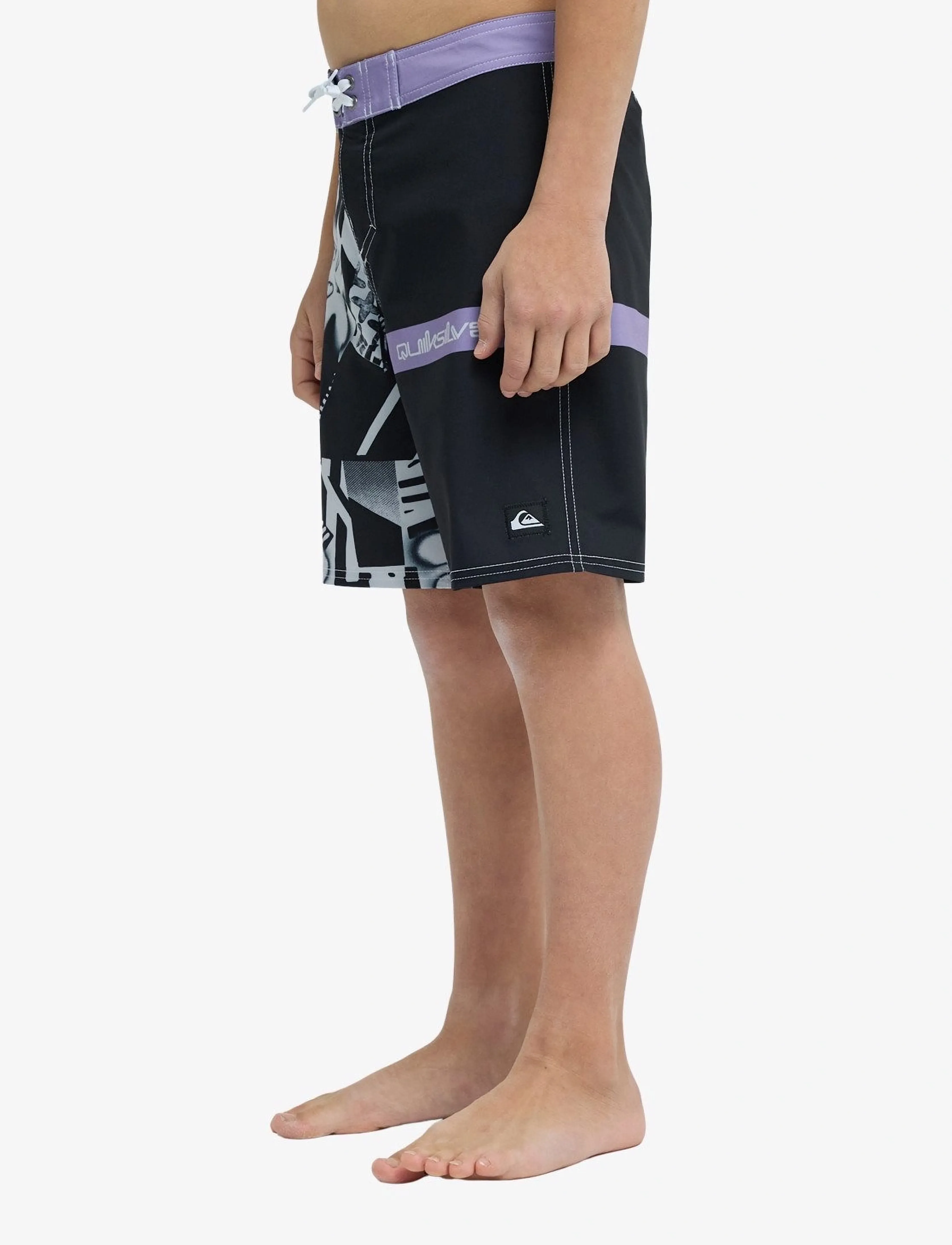 Quiksilver - SURFSILK STRAIGHT YTH 17 - badebukser - black block momentum - 5